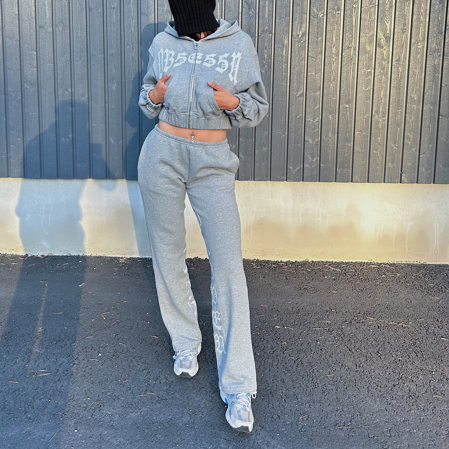 PRVN sweatsuit set grey - women